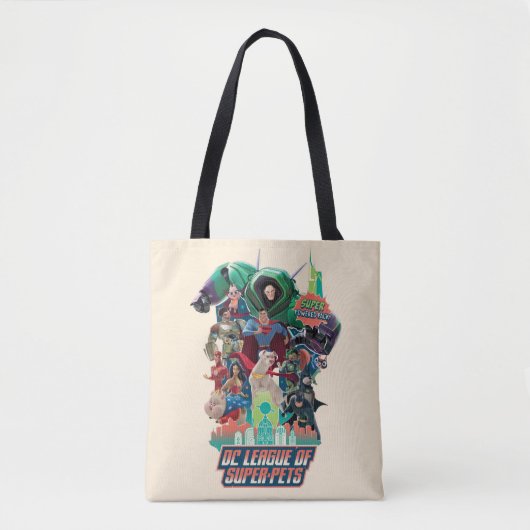 DC League of Super-Pets Battle for Metropolis Tote Bag (Voorkant)