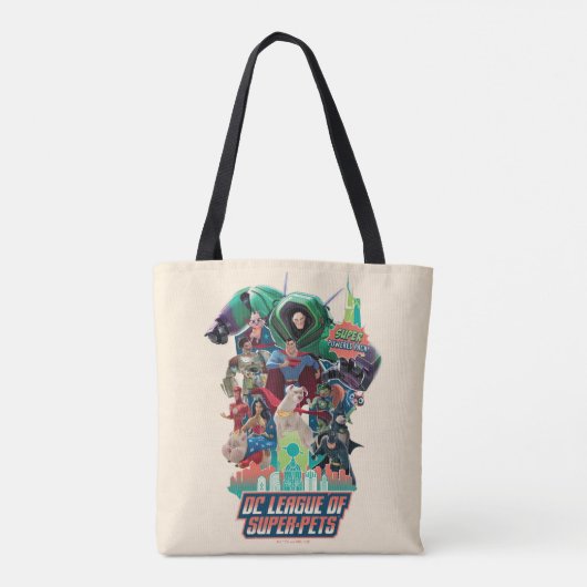 DC League of Super-Pets Battle for Metropolis Tote Bag (Achterkant)