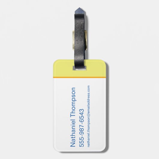 DC League of Super-Pets Metropolis Towers Bagagelabel (Achterkant verticaal)