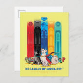 DC League of Super-Pets Metropolis Towers Briefkaart (Voorkant / Achterkant)