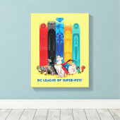 DC League of Super-Pets Metropolis Towers Canvas Afdruk (Insitu (Houten vloer))