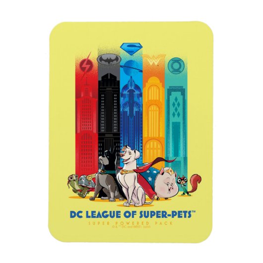 DC League of Super-Pets Metropolis Towers Magneet (Verticaal)