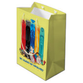 DC League of Super-Pets Metropolis Towers Medium Cadeauzakje (Achterkant Gekanteld)