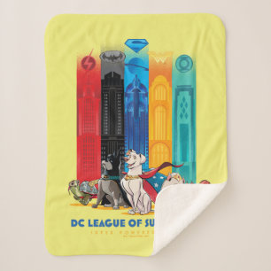 DC League of Super-Pets Metropolis Towers Sherpa Deken