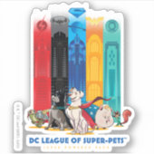 DC League of Super-Pets Metropolis Towers Sticker (Voorkant)