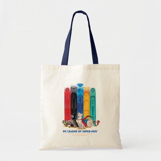 DC League of Super-Pets Metropolis Towers Tote Bag (Voorkant)