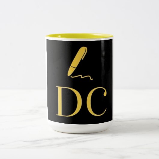 DC-leningtekenaar en -Mok Tweekleurige Koffiemok (Center)