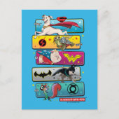 DC-liga van superpanelen Briefkaart (Voorkant)
