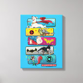 DC-liga van superpanelen Canvas Afdruk (Voorkant)