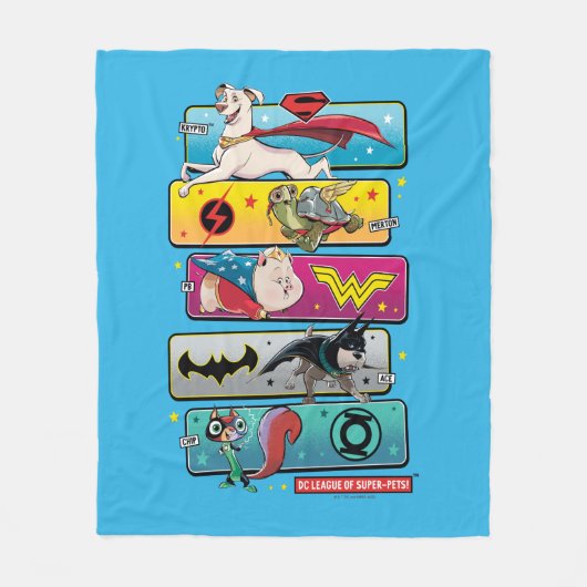 DC-liga van superpanelen Fleece Deken (Voorkant)