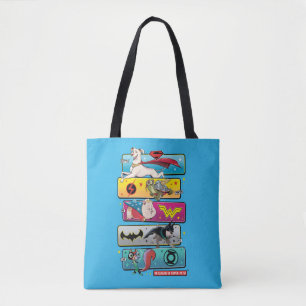 DC-liga van superpanelen Tote Bag
