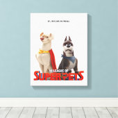 DC-Liga voor theaterkunst van superhuisdieren Canvas Afdruk (Insitu (Houten vloer))