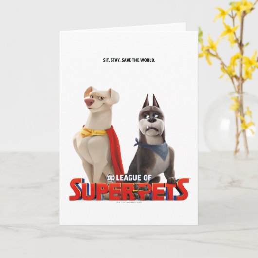 DC-Liga voor theaterkunst van superhuisdieren Kaart (Gele Bloem)