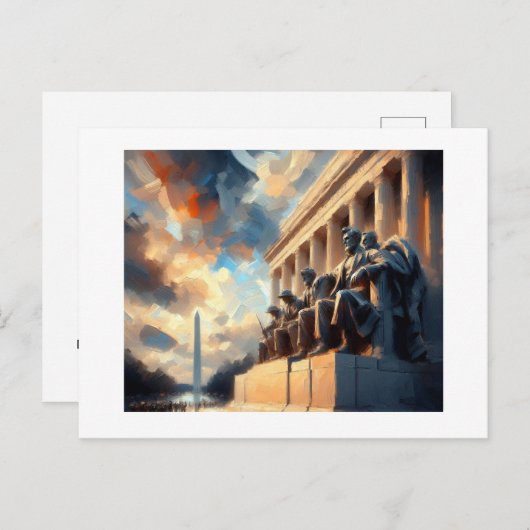 DC Lincoln Memorial,  Briefkaart (Voorkant / Achterkant)