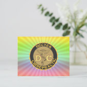 DC-LOGO DOCTOR CHIROPRACTISCHE CADUCEUS BRIEFKAART (Staand voorkant)