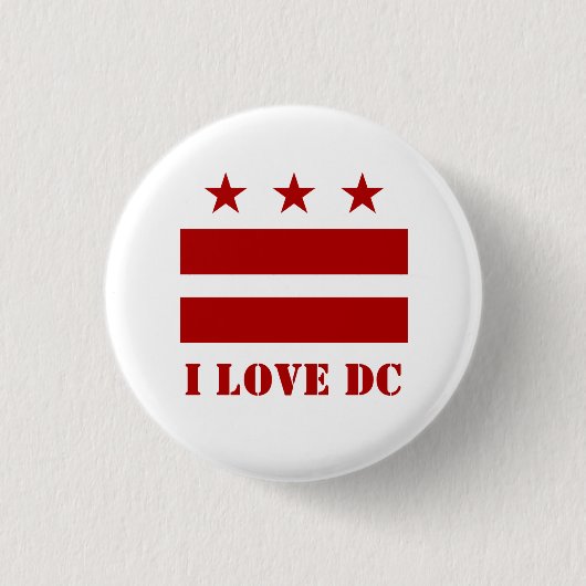 DC LOVE RONDE BUTTON 3,2 CM (Voorkant)