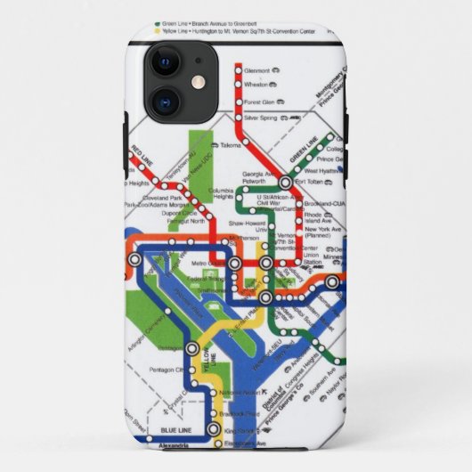 DC-metro Case-Mate iPhone Case (Achterkant)
