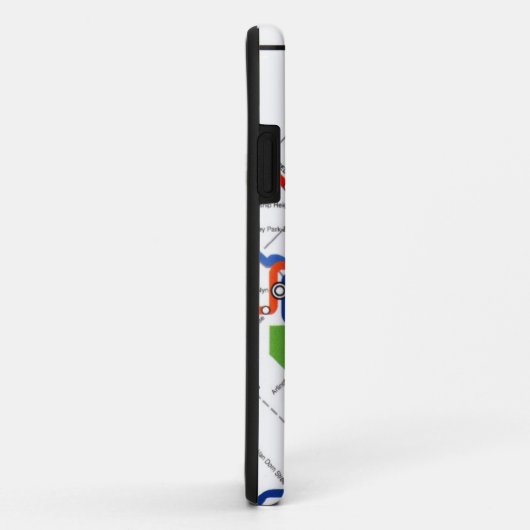 DC-metro Case-Mate iPhone Case (Achterkant/rechts)