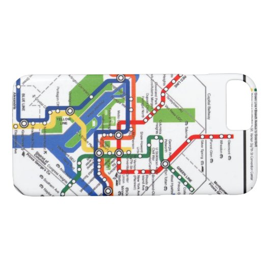 DC-metro Case-Mate iPhone Case (Achterkant (Horizontaal))