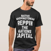 DC! Native Washington. Hometown Washington DC T-shirt (Voorkant)