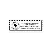 DC Notary Public Self Inking Rubber Stamp Zelfinktende Stempel (Design)