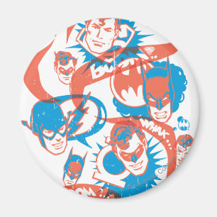 DC-originelen - Logo Burst Magneet