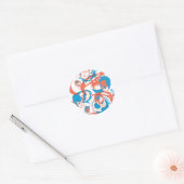 DC-originelen - Logo Burst Ronde Sticker (Envelop)
