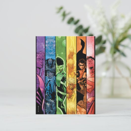 DC Pride Comic Hoesje 2022 Briefkaart (Staand voorkant)