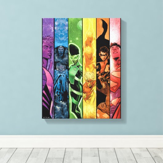 DC Pride Comic Hoesje 2022 Canvas Afdruk (Insitu (Houten vloer))