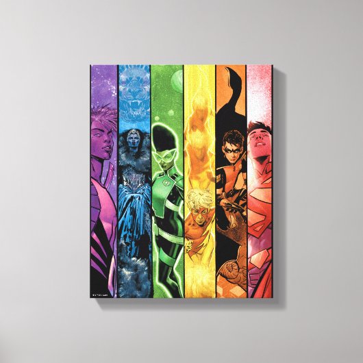 DC Pride Comic Hoesje 2022 Canvas Afdruk (Voorkant)