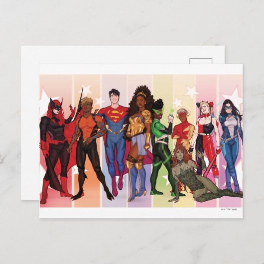 DC Pride Comic Hoesje 2022 Variant Briefkaart (Voorkant / Achterkant)