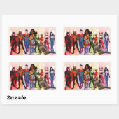 DC Pride Comic Hoesje 2022 Variant Rechthoekige Sticker (Vel)