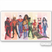 DC Pride Comic Hoesje 2022 Variant Sticker (Voorkant)