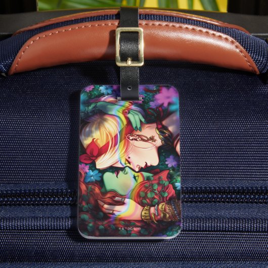 DC Pride Harley Quinn en Poison Ivy Comic Hoesje Bagagelabel (Voorkant Insitu 2)