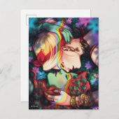 DC Pride Harley Quinn en Poison Ivy Comic Hoesje Briefkaart (Voorkant / Achterkant)