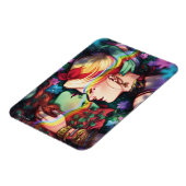 DC Pride Harley Quinn en Poison Ivy Comic Hoesje Magneet (Linkerzijde)