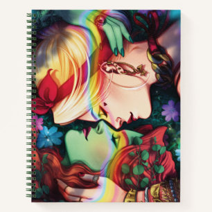 DC Pride Harley Quinn en Poison Ivy Comic Hoesje Notitieboek