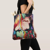 DC Pride Harley Quinn en Poison Ivy Comic Hoesje Tote Bag (Dichtbij)