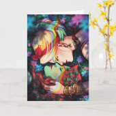 DC Pride Harley Quinn & Poison Ivy Comic Cover Kaart (Gele Bloem)