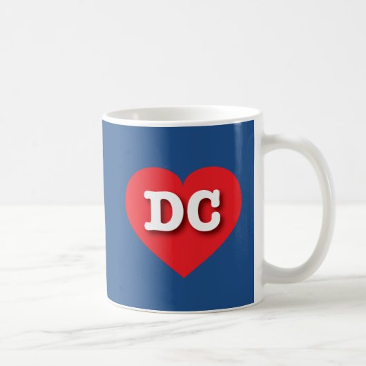 DC Red Heart - Ik hou van DC Koffiemok (Rechts)