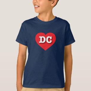 DC Red Heart - Ik hou van DC T-shirt