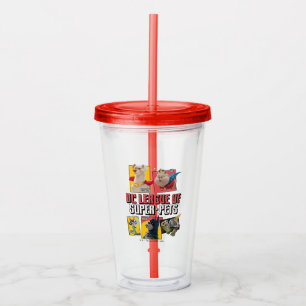 DC-reeks van Super-Pets-tekenpanelen Acryl Drinkbeker