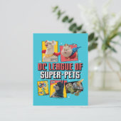DC-reeks van Super-Pets-tekenpanelen Briefkaart (Staand voorkant)