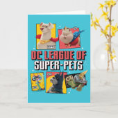 DC-reeks van Super-Pets-tekenpanelen Kaart (Gele Bloem)