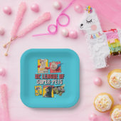 DC-reeks van Super-Pets-tekenpanelen Papieren Bordje (Feest)