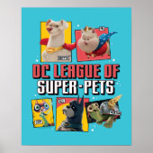 DC-reeks van Super-Pets-tekenpanelen Poster (Voorkant)