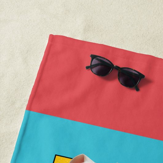 DC-reeks van Super-Pets-tekenpanelen Strandlaken (In situ)