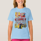 DC-reeks van Super-Pets-tekenpanelen T-shirt (Voorkant)