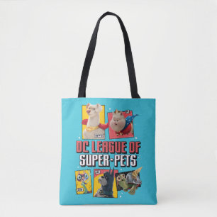DC-reeks van Super-Pets-tekenpanelen Tote Bag
