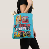 DC-reeks van Super-Pets-tekenpanelen Tote Bag (Dichtbij)